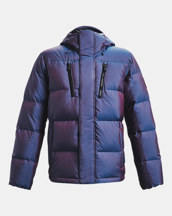 Men's ColdGear® Infrared Down Iridescent Jacket, Blue, pdpMainDesktop image number 7